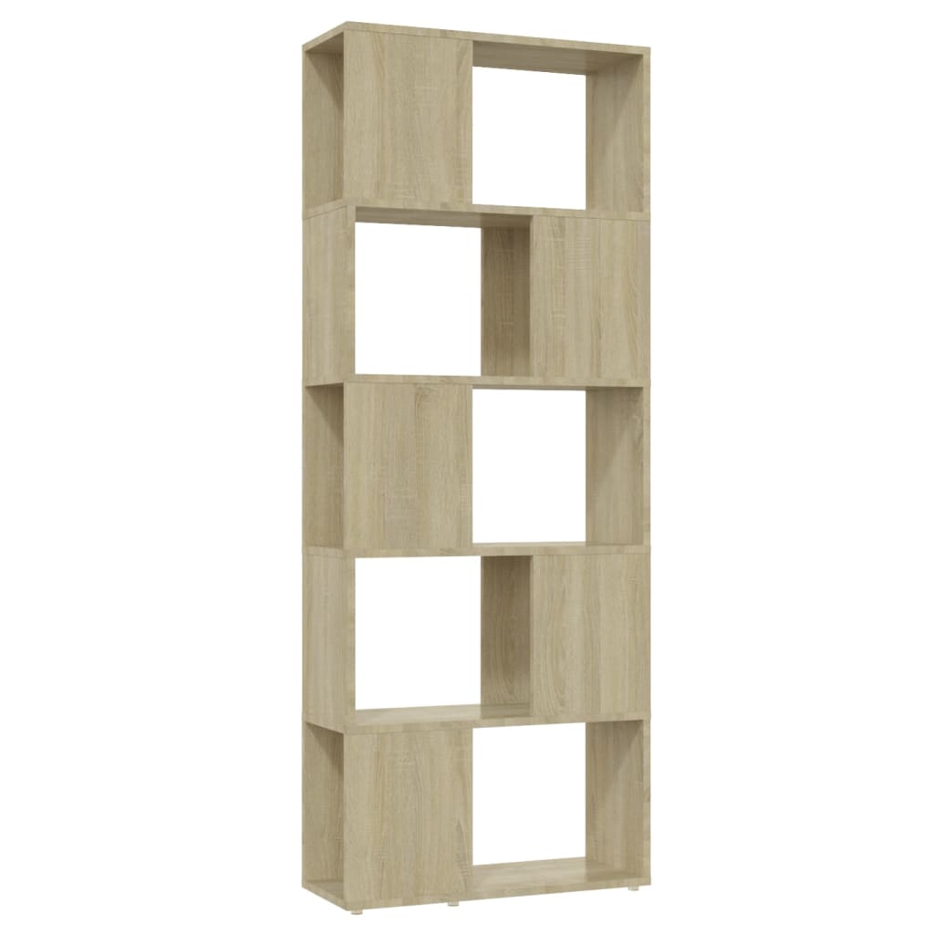 Bookshelf Room Divider Sonoma Oak 60 X 24 X 155 Cm