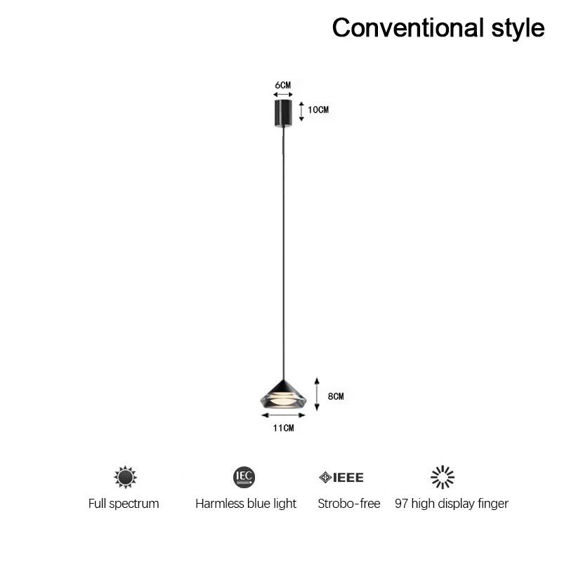 

Минималистичная современная светодиодная подвесная лампа с подъемным механизмом для помещений, для дома, спальни, прикроватных тумбочек, гостиной, ресторана, бара, акриловая подвесная лампа 0-5W