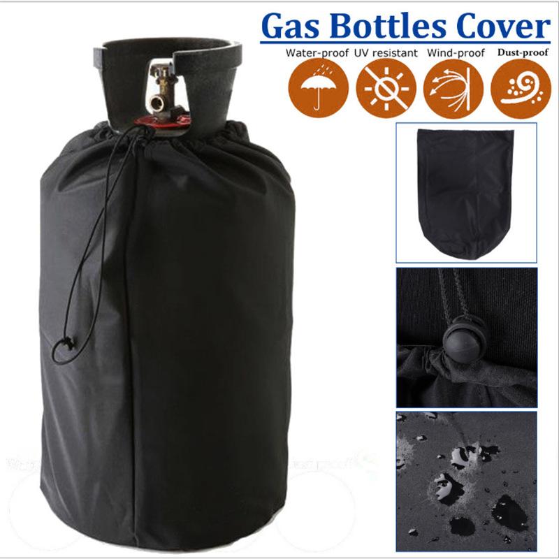 Propane Gas Bottle Protective Cap Black Style, Outdoor UV-Resistant Design, Home BBQ Accessory Practical Kitchen Equipment