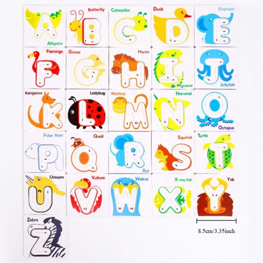 Double-Sided English Alphabet Puzzle Game Alphabet Puzzle Matching Board  Children Kids Boys