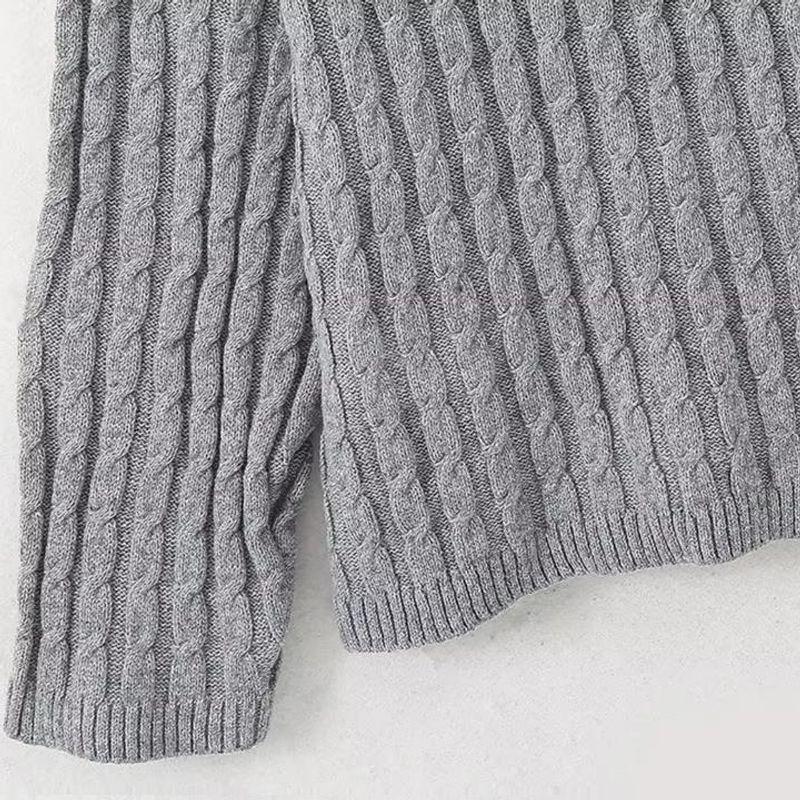 Kaslead New Arrival Women's Clothing Fashion Style Fashion Simple All-Match Long Sleeves Scarf Knitting Sweater