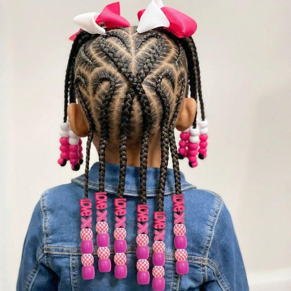 Multi-Color Colorful Hair Beads Kits DIY Painless Braiding Beads New Dreadlock Braids Decor  Girls