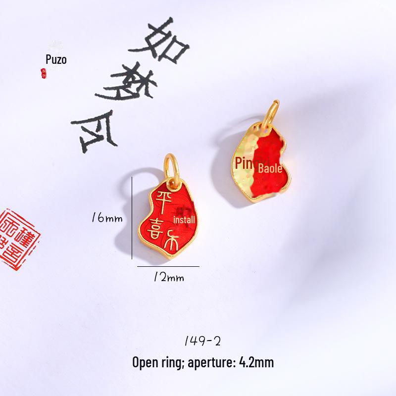 Gold Sand Pendant for Long-lasting Brilliance & Good Fortune – Symbolizing Peace, Wealth, and Prosperity.