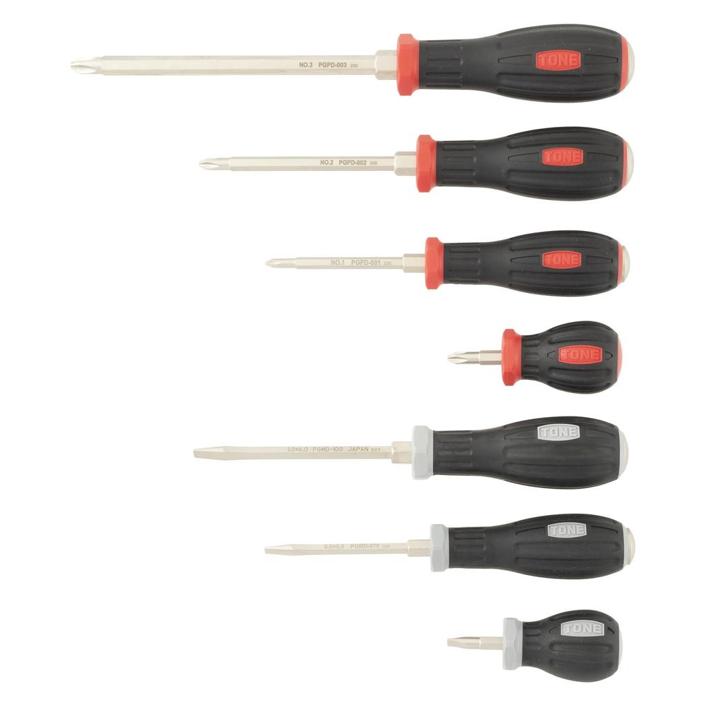TONE Power Grip Driver Set PLPGD7 (7-Piece Set)