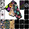 Phone Cover for Apple iPhone 16 14 15 Plus 11 Pro Max 16E ProMax + 16Plus 15+ 14+ Soft Silicone Case Cat Cute Dog Paw Wallpaper