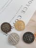 Versatile Retro Metallic Round Buttons for Sweaters, Coats, Cardigans, and Blazers - Little Fragrance Style