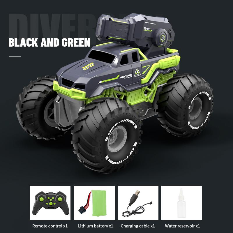 Amphibious Rc Car 2 Control Mode Remote Control Climbing Car 2.4Ghz Off-Road Stunt Vehicle Water Toys Kids Children Gift