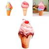 Eiswaffel Kissen Spielzeug Flauschig Und Zum Kuscheln Cartoon-Inspiriert Vielfalt An Bunten Designs Erhältlich