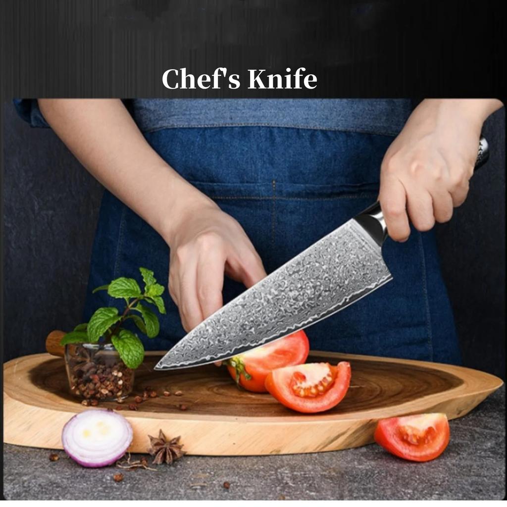 Professional Chef Knife Set - High Carbon Stainless Steel with Upgraded Steel Core - Precision Kitchen Knives for Cooking