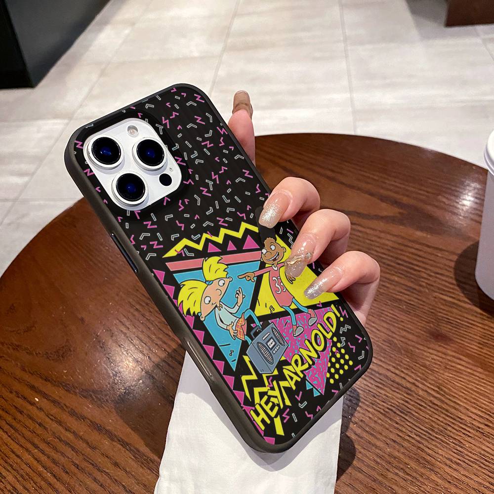 

Hey A_Arnolds Cartoon Phone Case For IPhone 17 16 15 14 Plus 11 12 13 Pro Max Shockproof Protection Soft Back Cover iPhone 15pro max