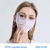 Women's Summer Gradient Anti-UV Face Mask with UPF50+ Ice Silk & Eye Protection