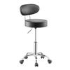 Shop Stool Adjustable Garage Seat 300 Lbs Load with Backrest & Wheels