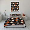 Geometric Art Deco Pattern Design Duvet Cover Set With 3D Printing Design Soft Polyester Bedding Set All-Season Comfort
