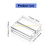 92MF 10Pieces Clear Table Number Holders Small Sign Display Stand Acrylic Texture Suitable for Menu Display and Office Use
