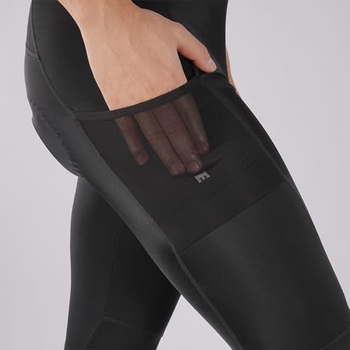 Darevie Men's Cycling Pants, Long, with Pockets, Spring/Summer, Padded Cycling Tights for Road Bikes, Shock Absorption, Pain Relief, DVP095