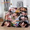 3D TWICE KPOP Korean Girl Group Momo Sana Soft Blanket,Flannel Blanket Throw Blanket for Living Room Bedroom Bed Sofa Picnic Kid