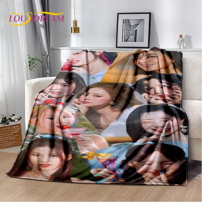 3D TWICE KPOP Korean Girl Group Momo Sana Soft Blanket,Flannel Blanket Throw Blanket for Living Room Bedroom Bed Sofa Picnic Kid 75x90cm