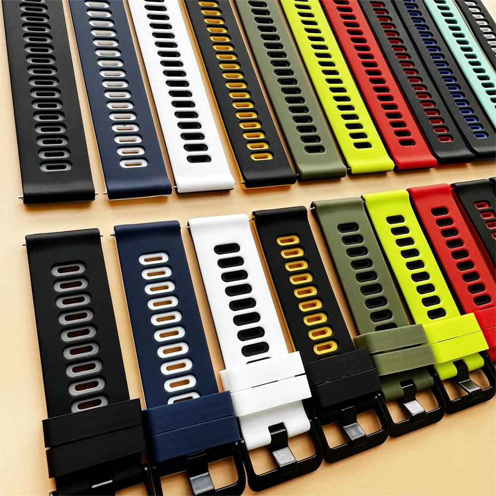 20mm 22mm Band For Garmin Forerunner 265 165 255 245 Music Sports Bracelet Venu 3 2 Sq/Active 5/Vivoactive 6 5 4 Silicone Strap