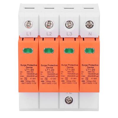 Surge Protective Arrester Device 385VAC 10?20KA 4P Low Voltage Arrester Device