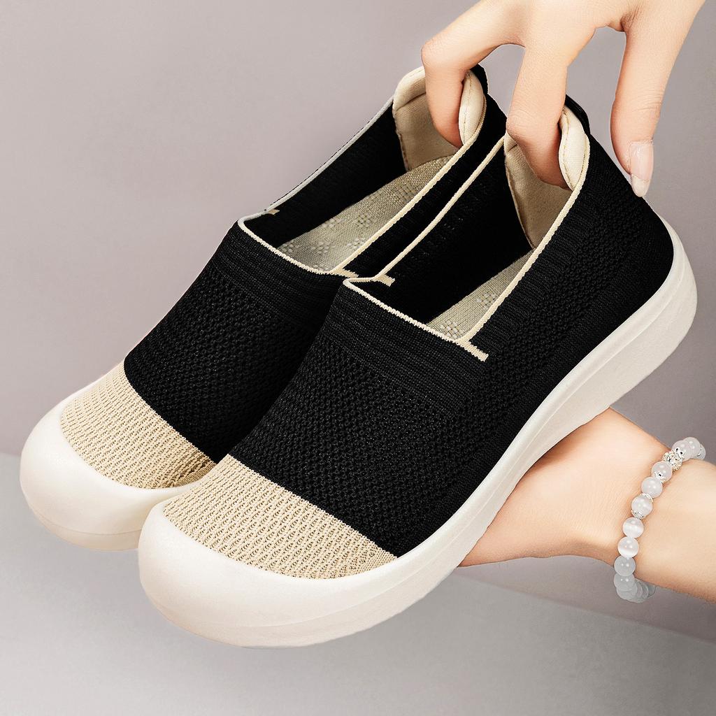 Women's shoes summer new fly-woven breathable cloth shoes simple shallow mesh shoes polyurethane lightweight casual shoes