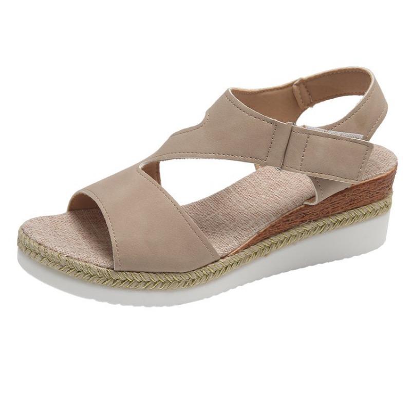 New Style Plus-size Shoes - Flat Sole, Wedge Heel, Fish-mouth Design, Casual Sandals for Women Devotion