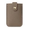 Laminated Concealed Pull-out Business Card Case 4 Card Pockets PU Leather RFID Blocking ID Card Holder Mini Wallets