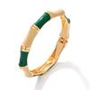 European, American Bohemian Alloy Bamboo Bracelet Women's Fashion Personality Enamel Color Drip Oil Holiday Wind Bracelet