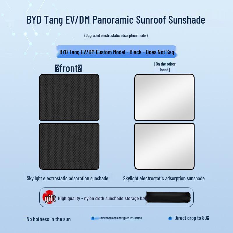 BYD Seal Tang Han Suede Heat Insulation Sunroof Shade
