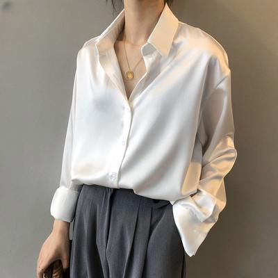 Blusas Mujer White Shirt Fashion Button Up Shirt Vintage Blouse Women White Lady Long Sleeves Female Loose Streetwear Shirts Design Tops
