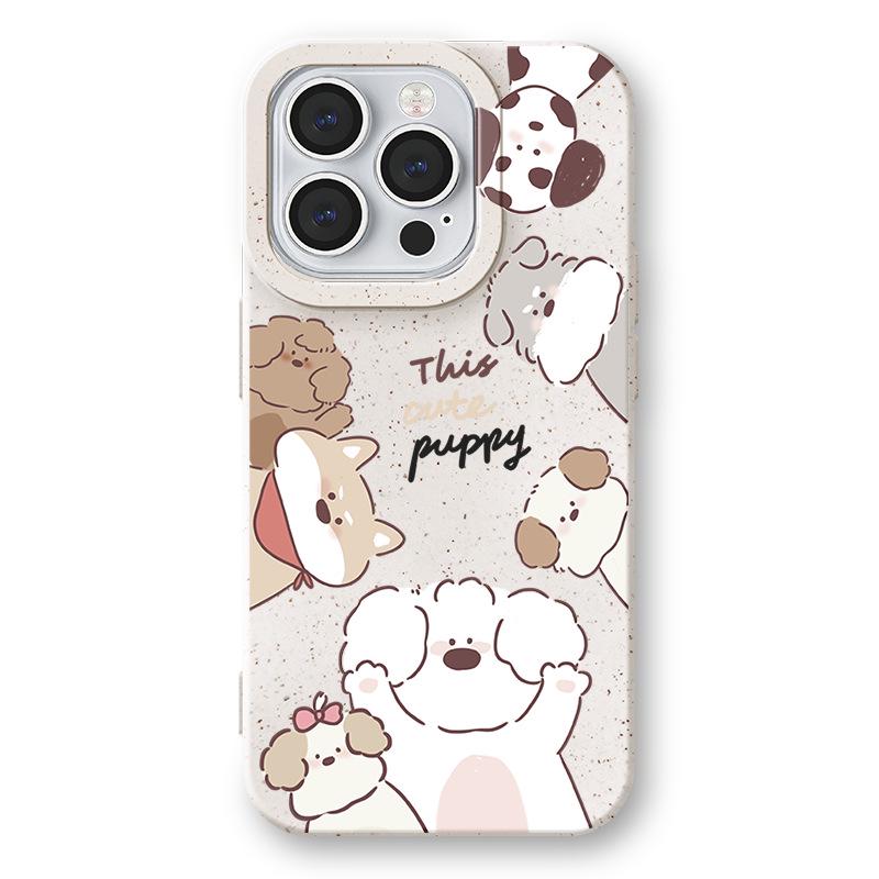 Zhitai iPhone 16/15/14/13/11 Protective Shell: Cute Cartoon Design for 15ProMax/78.