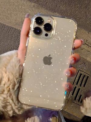 Luxury Glitter Phone Case For iPhone 11 12 13 14 15 Pro Max Xs XR Max 7 8 Plus Mini Soft Transparent Silicone Cover