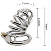 CB Lock for Men Stainless Steel Penis Cage Adult Sex Toy Cock Cage Cockring BDSM  Slave Fetish Scrotum Urethral Chastity