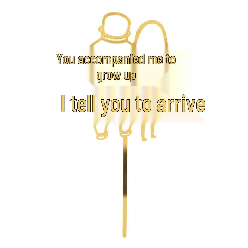 50 Stück Goldene Acryl-Kuchenstecker - Geburtstag, Festival, Muttertagsfeier