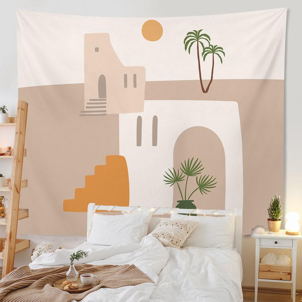 Home Decor Morandi Tapestry Background Room Living Room Bedroom Wall Hanging Background Wall Tablecloth