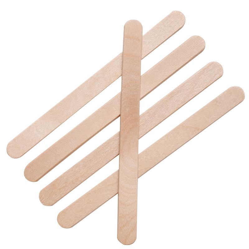 100 Wooden Waxing Spatulas for Hair Removal - Multiple Sizes