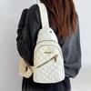 Minimalist Large-Capacity Women's Chest Bag Multi-Layer Embroidered Frt Backpack Casual Outdoor Crossbody Bag for Girls