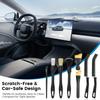 8x Car Detailing Brushes Kit Soft/Middle/Hard Bristle Brush Interior Seat Wheel