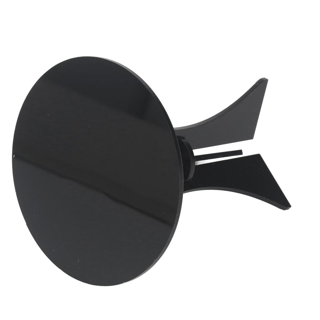 Domek dla lalek Okrągły stół Czarny Stabilny Wytrzymały Akrylowy Wielofunkcyjny Miniaturowy stół do domku dla lalek dla 1 osoby:6