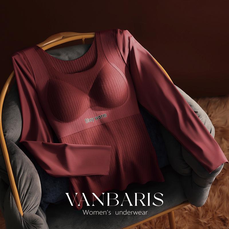 

VANBARIS Women s Slimming Flannel-Feel Fleece Top - Warm & Comfortable Autumn/Winter Outerwear XL (53-60kg)