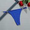 Sexy Rhinestone Women's Thong: Solid Color, Comfortable Breathable Seamless Pure Cotton Panties