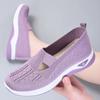 Scarpe da donna traspiranti, grandi dimensioni, con suola morbida - Comode slip-on in rete