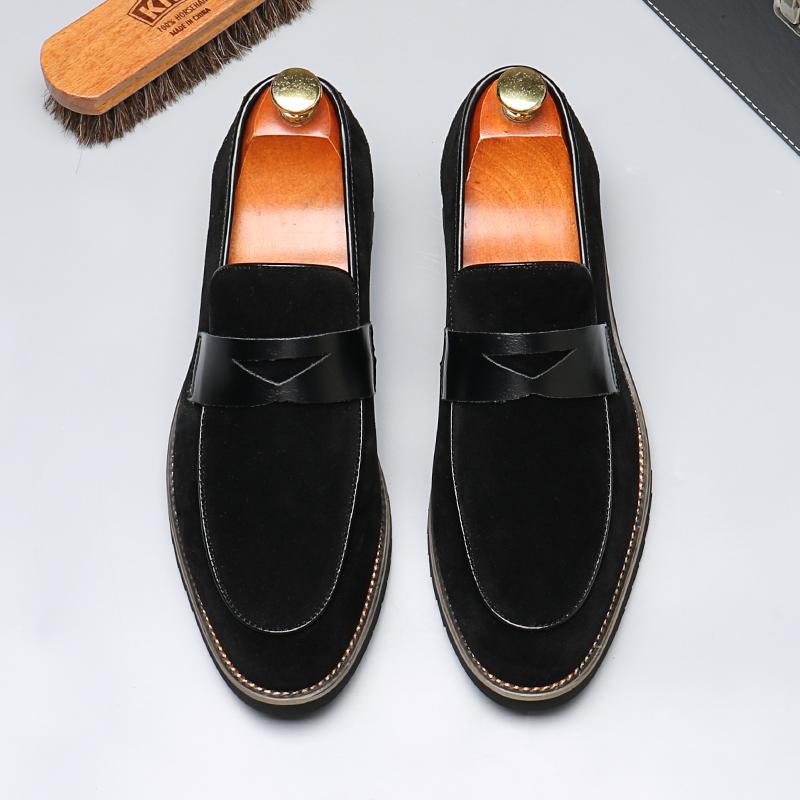Fashion Fashion Men's Casual Leather Shoes Men Classic British Style Penny Loafers Moccasins Mens Party Wedding Outdoor Driving Flats