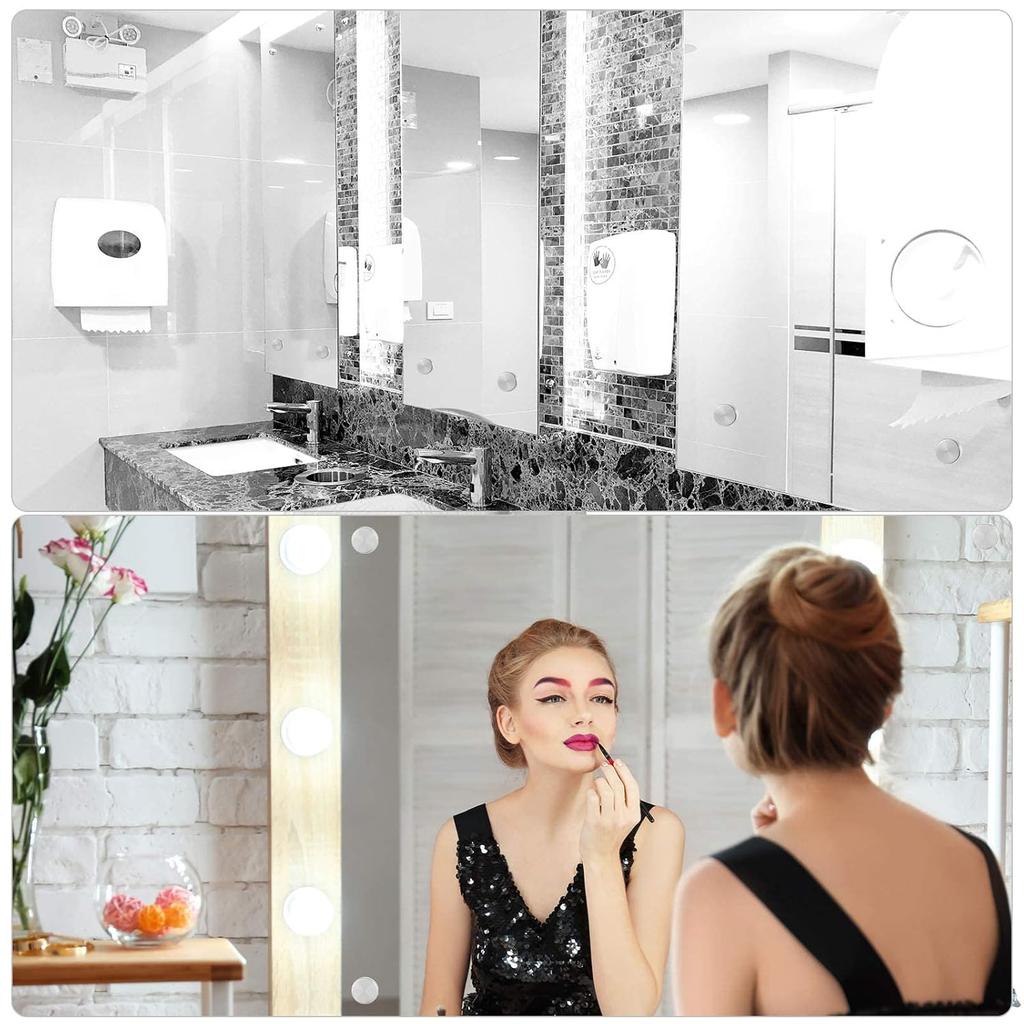 20 Pieces Stainless Steel Screw Cover Cap, 0.63"/16mm Diameter Mirror Decorative Screws with Caps Silver Mirror Screws Fasteners, Sign Advertising