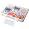Durable Pp Plastic Organizer Box With Lidded Design Perfect For Crafts And Small Parts