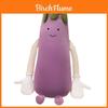 Oreiller Long Peluche Aubergine Avec Housse Intérieure Amovible Pour Dormeurs Latéraux Et Femmes Enceintes