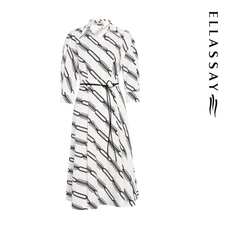 ELLASSAY 2025 Early Spring Cotton Blend Urban Chic Midi Dress