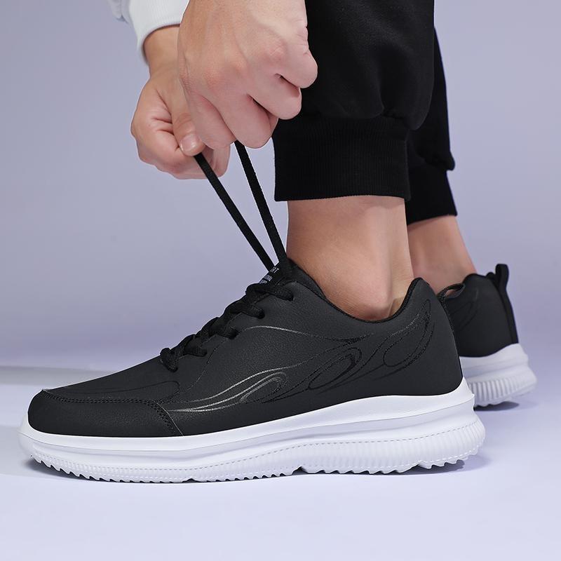 Jaro/podzim Vodotěsné Protiskluzové tenisky Kožený povrch Prodyšné Ležérní Extra velké pánské boty