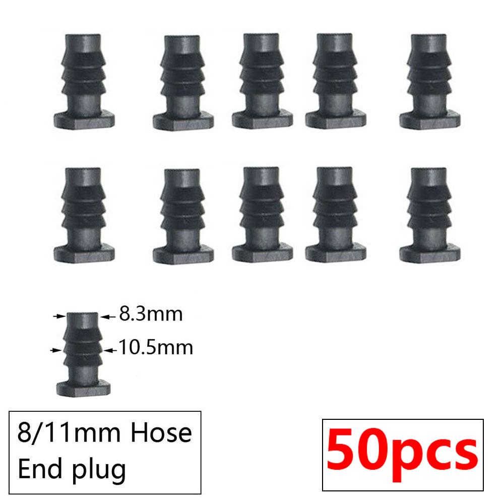 

20-50pcs 1/4 3/8 Garden Hose Barb Connector 8/11 x 4/7mm x 3/5mm Hose Reducing Splitter Fitting Tee Elbow End Plug Straight