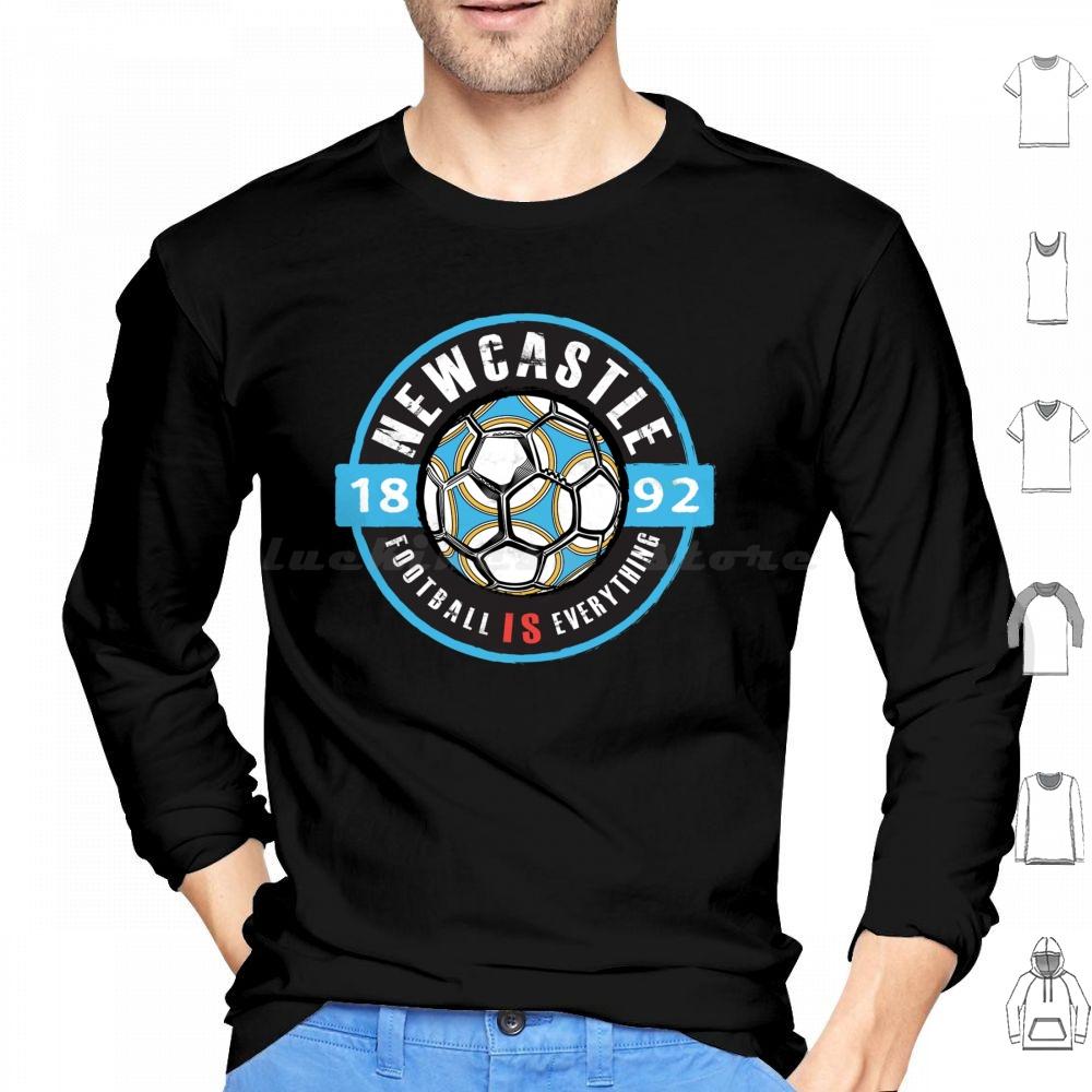 Football Is Everything-Fan Vintage Hoodies Long Sleeve Soccer Football Fan Idea Retro Vintage Distressed Lion English