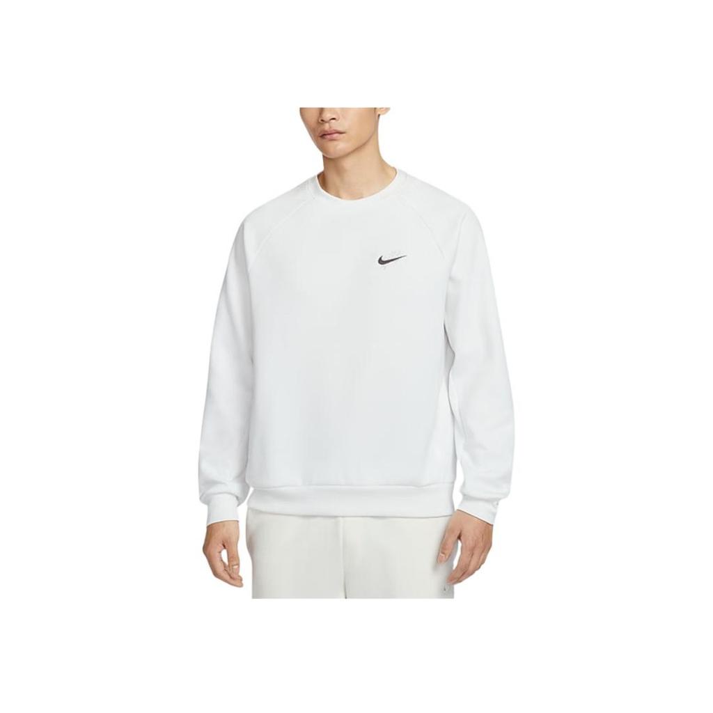 Nike Dri-Fit Logo Pullover Crewneck Sweatshirt Men Sweatshirt White HV8215121